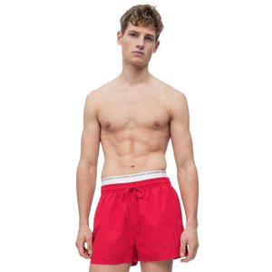 Calvin Klein pánské červené plavky Double - XL (654)